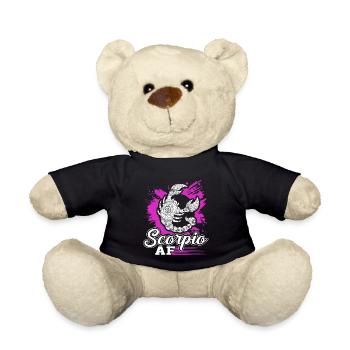 Scorpio Scorpio AF Sign Of Zodiac - Teddy Bear - black - Front