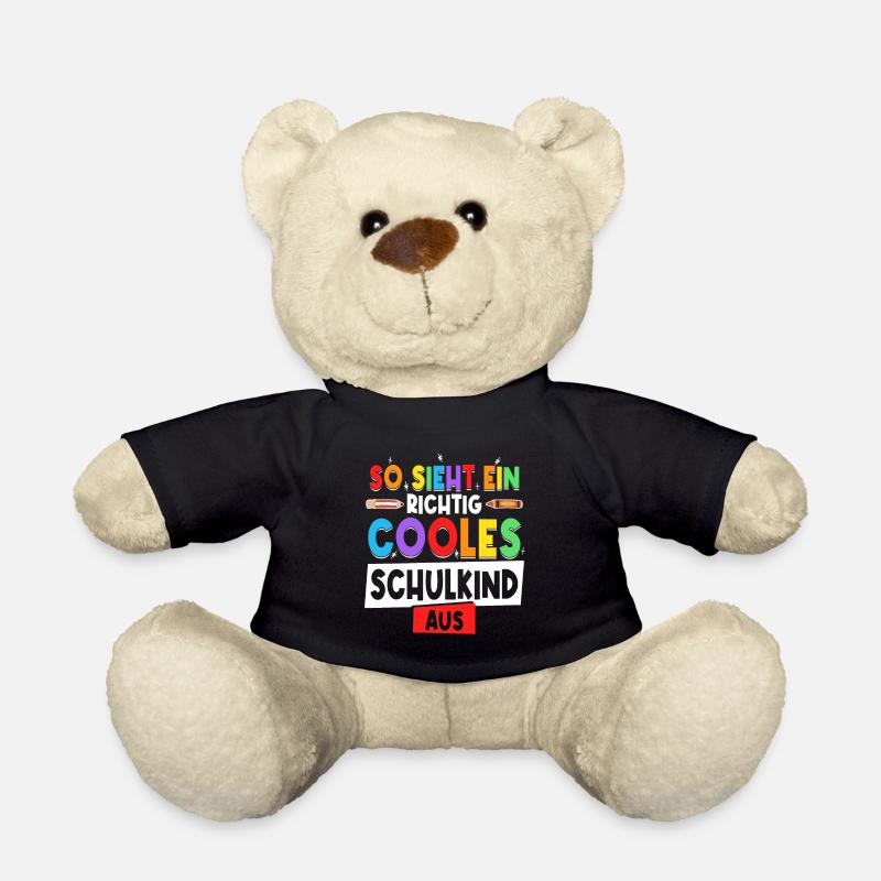 Schulkind Einschulung Erstklässler - Teddy - Schwarz