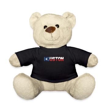 Texas Gift Huston Austin Dallas El Paso Rodeo - Teddy Bear - black - Front