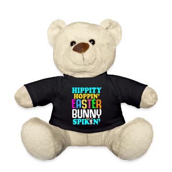 Ostern Volleyball Hase Ferien Kaninchen Sport - Teddy - Schwarz - Vorne