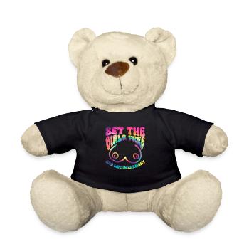 Hippie Kostüm Tie Dye Kein BH - Teddy - Schwarz - Vorne