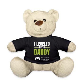 Level Up Daddy Gaming Shirt - Teddy Bear - black - Front