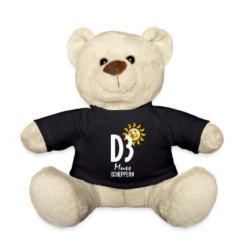 D3 muss scheppern - Teddy - Schwarz - Vorne