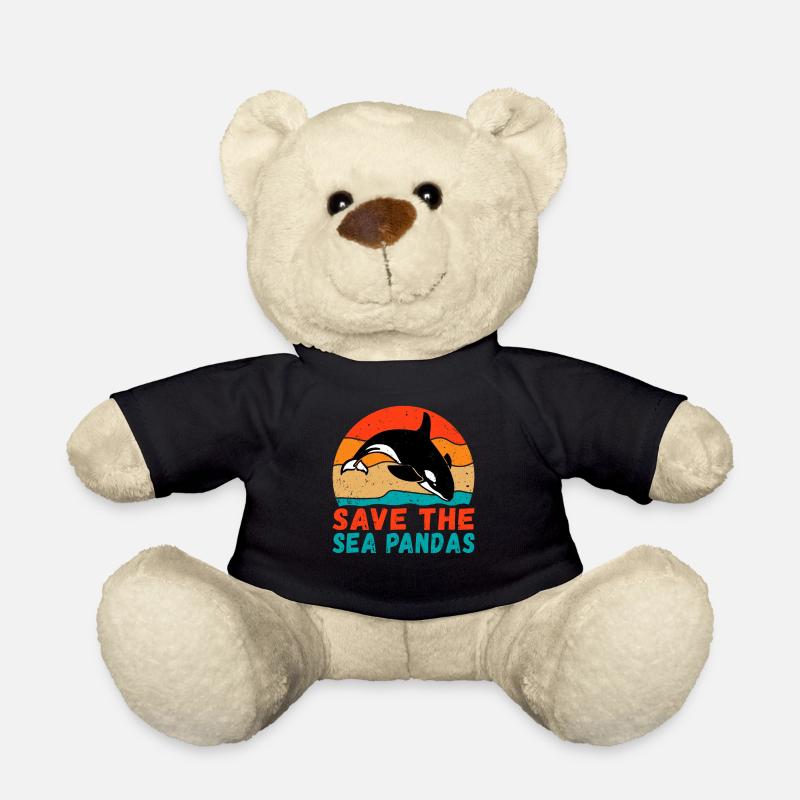Orca Wal Geschenke - Teddy - Schwarz