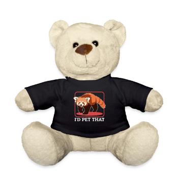 Roter Panda Red Panda Rote Pandas Geschenk - Teddy - Schwarz - Vorne