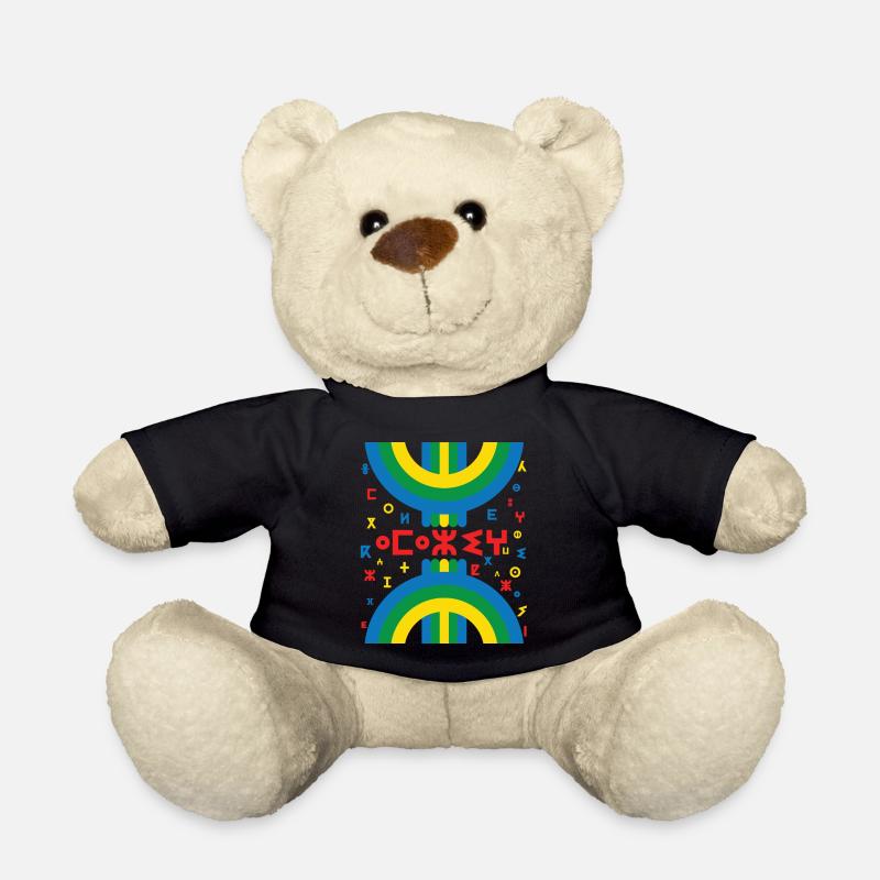 AMAZIGH SYMBOL BERBER Z IMAZIGHEN - Teddy Bear - black