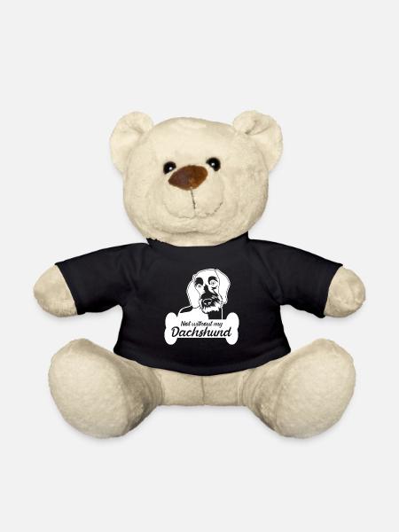 Dachshund Hundeknochen Dackelclub - Teddy - Schwarz