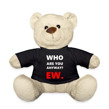 Ew qui es-tu de toute façon ew - Nounours - noir - Devant