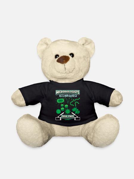 Mikrobiologe, Mikrobiologie, lustiger Spruch, Pun - Teddy - Schwarz