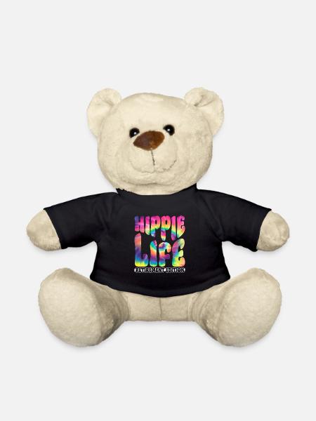 Hippie Life - Retirement Edition - Hippie Tie Dye - Teddy - Schwarz