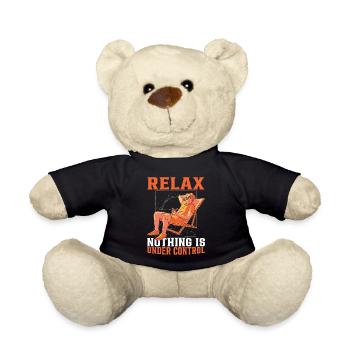 Relax, Nothing Is Under Control 30 - Teddy Bear - black - Front