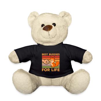 Meilleur état d’ d’attitude des copains pour la vie - Nounours - noir - Devant