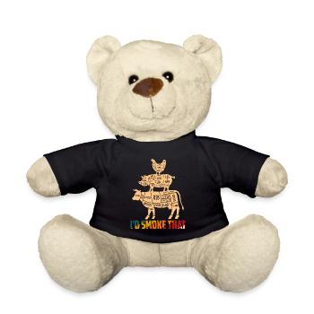 I'd Smoke That Grilling BBQ Smoker - Teddy - Schwarz - Vorne