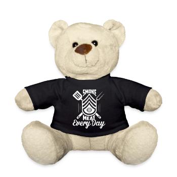 Smoke Meat Every Day Grilling BBQ Smoker - Teddy - Schwarz - Vorne