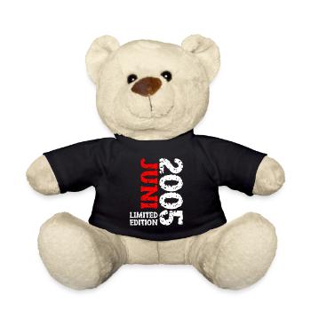 2005 Juni Limited Edition Geburtstag Geschenk - Teddy - Schwarz - Vorne