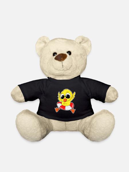 Ente Badeente Baden - Teddy - Schwarz