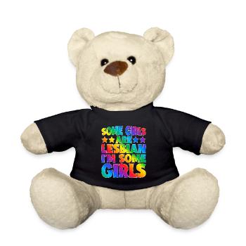Some Girls Are Lesbian I'm Some Girls 5 - Teddy Bear - black - Front