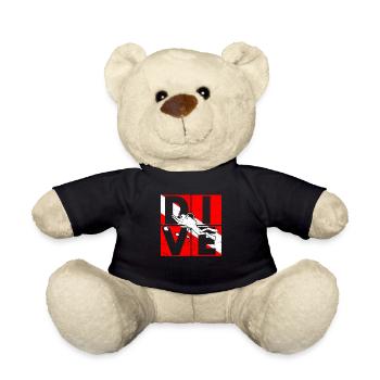 Diving Diving Diving Snorkelers Snorkeling - Teddy Bear - black - Front
