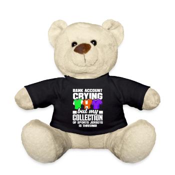 Bank Account Crying, Sports Jersey Collection - Teddy - Schwarz - Vorne