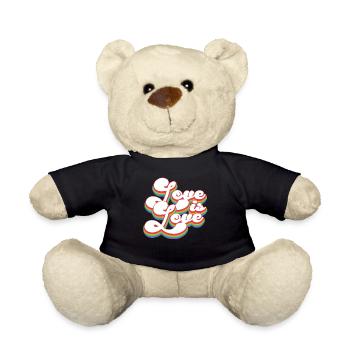 Liebe ist Liebe - Pride Month LGBTQ - Teddy - Schwarz - Vorne