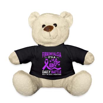 Fibromyalgie Es Ist Ein Täglicher Kampf, Aber Ich - Teddy - Schwarz - Vorne