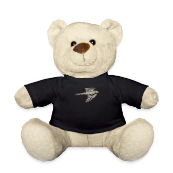 Sperber Vogel I Greifvogel Motiv für Ornithologen - Teddy - Schwarz - Vorne