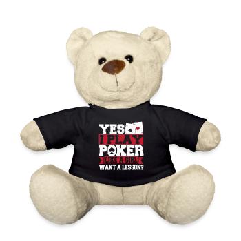 Aces Spades Bluffing Poker Yes I Play A Poker Like - Teddy - Schwarz - Vorne
