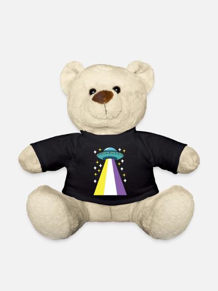 Non Binary Pride Genderqueer - Teddy - Schwarz