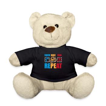 Swim Bike Run Repeat Training Triathlon Bike Pro - Teddy Bear - black - Front