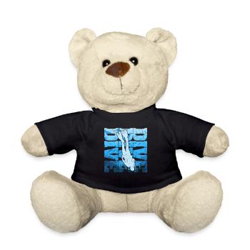 Diving Diving Funny Ocean Diver Apnea - Teddy Bear - black - Front