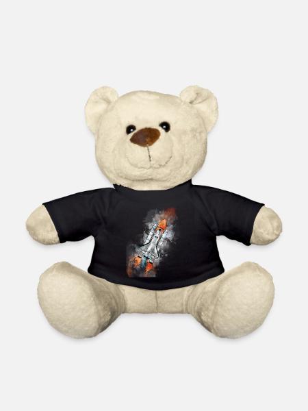 Weltraum-Rakete - Teddy - Schwarz
