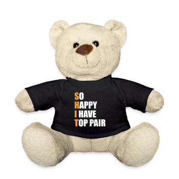 So Happy I Have Top Pair Flop Poker Chips Aces Spa - Teddy - Schwarz - Vorne