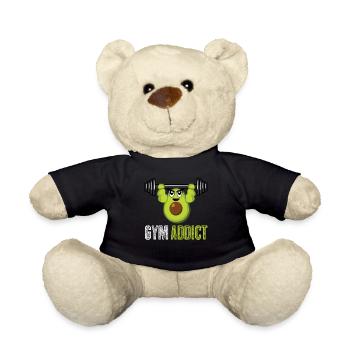 Bodybuilder Gym Fitness Strongman - Teddy Bear - black - Front