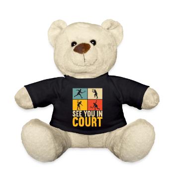 Racquetball Racquetball Player - Teddy Bear - black - Front