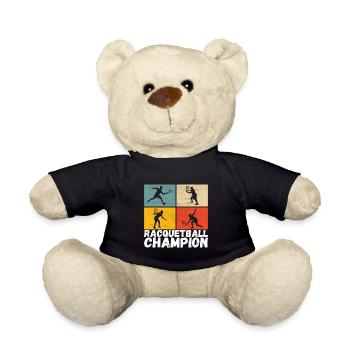 Racquetball Racquetball Player - Teddy Bear - black - Front
