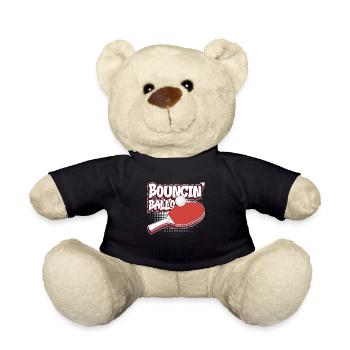 Bouncin' Balls - Funny Ping Pong - Teddy Bear - black - Front