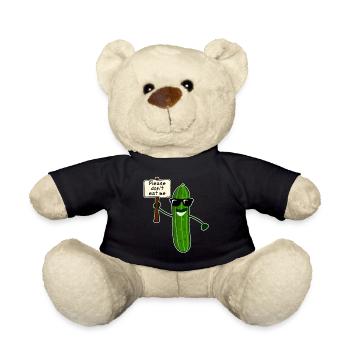 Gurke mit Sonnenbrille Gurken - Teddy - Schwarz - Vorne