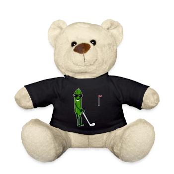 Gurke spielt Golf Gurken - Teddy - Schwarz - Vorne