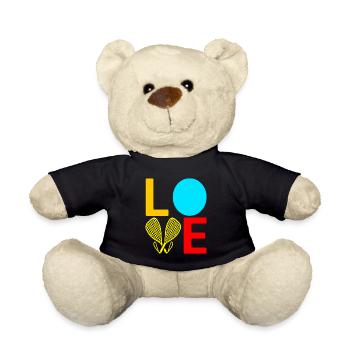 Racquetball Racquetball Player - Teddy Bear - black - Front