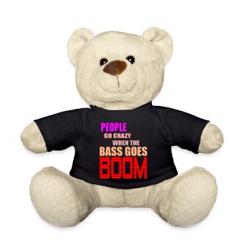 Die Leute drehen durch, wenn der Beat boomt Zitat - Teddy - Schwarz - Vorne