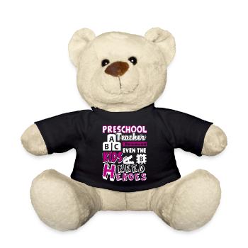 Preschool Teacher Preschool Teacher Heroes - Teddy Bear - black - Front