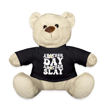 Another Day Another Slay Motivational - Teddy Bear - black - Front