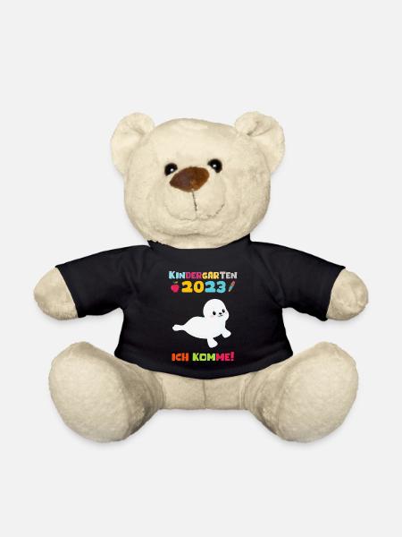 Kindergarten 2023 Ich Komme Jungen Kita Geschenk - Teddy - Schwarz
