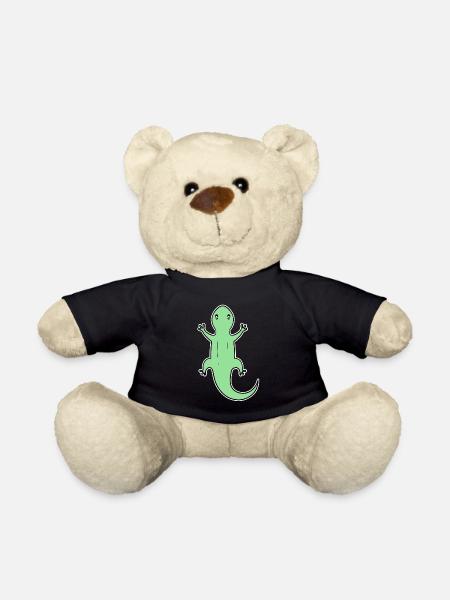 Echsen Echse Grün Reptilien - Teddy - Schwarz