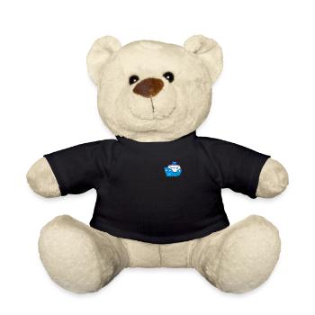 Kawaii Cruise Ship Pocket - Teddy Bear - black - Front