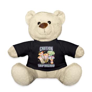 Magic Mushrooms, Psychedelic Mushrooms, Saying - Teddy Bear - black - Front