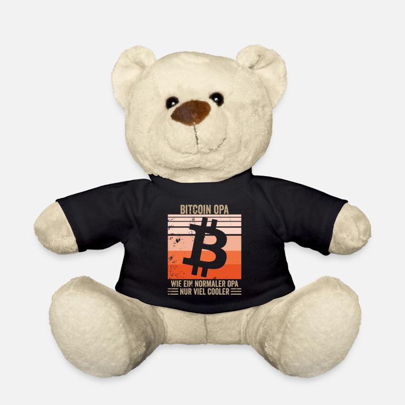 Bitcoin Opa - Teddy - Schwarz