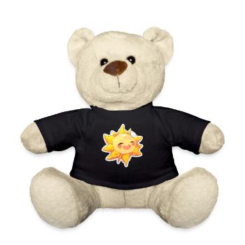 Glückliche Sonne - Sunshine - Teddy - Schwarz - Vorne