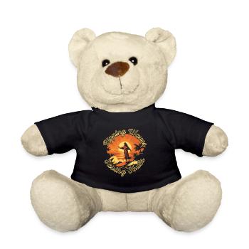 Surfing Jesus - Ripping Waves Saving Souls - Teddy Bear - black - Front