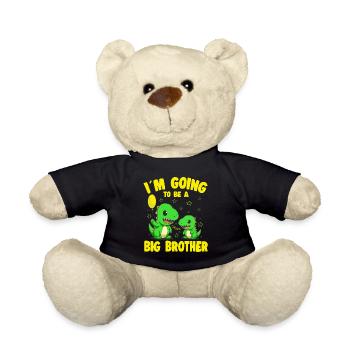 Going To Be A Big Brother Dino Brothers - Teddy Bear - black - Front